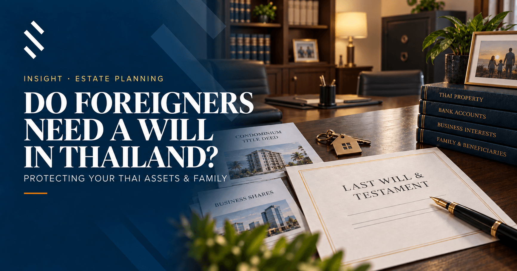 Last Will and Testament with Thai property and asset documents